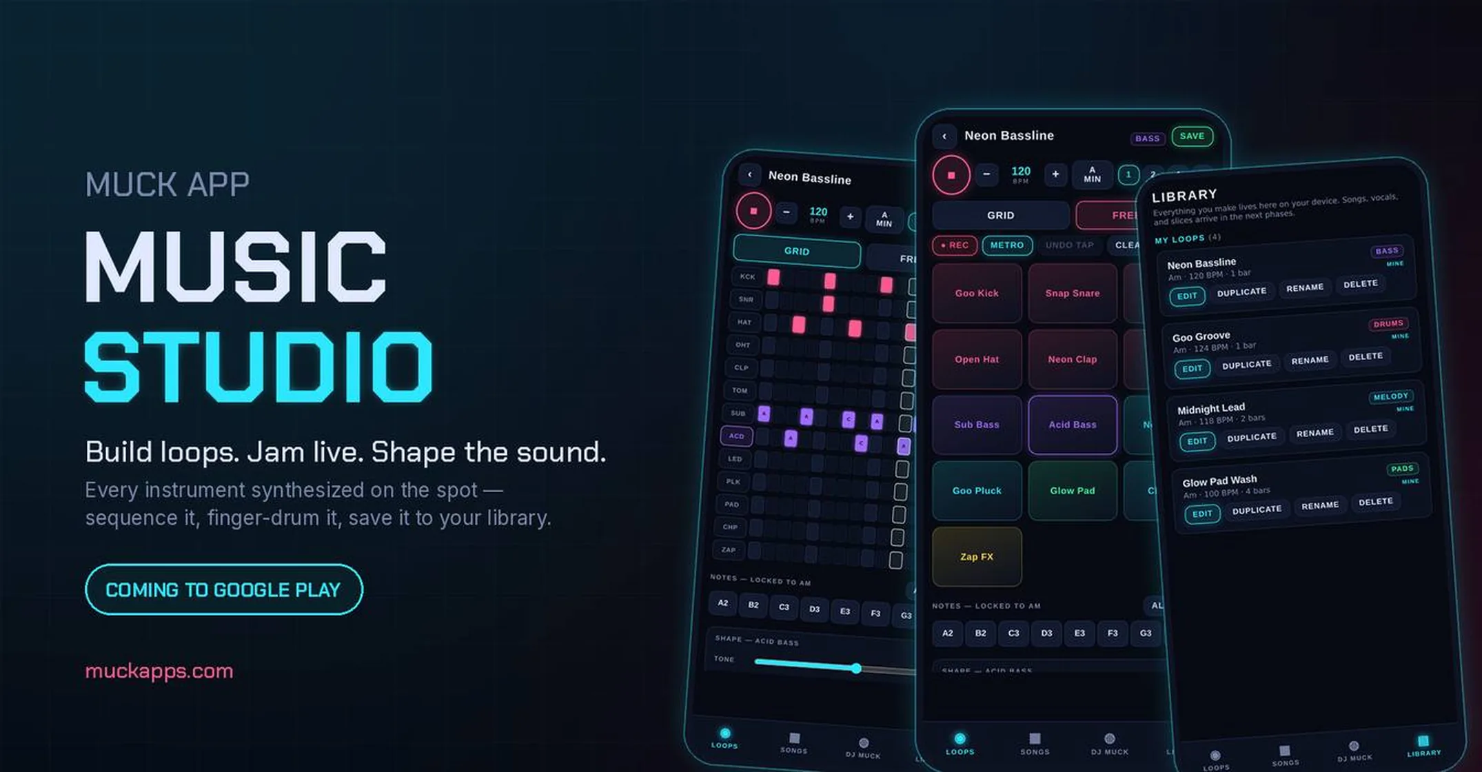 Muck App Music Studio — screenshot